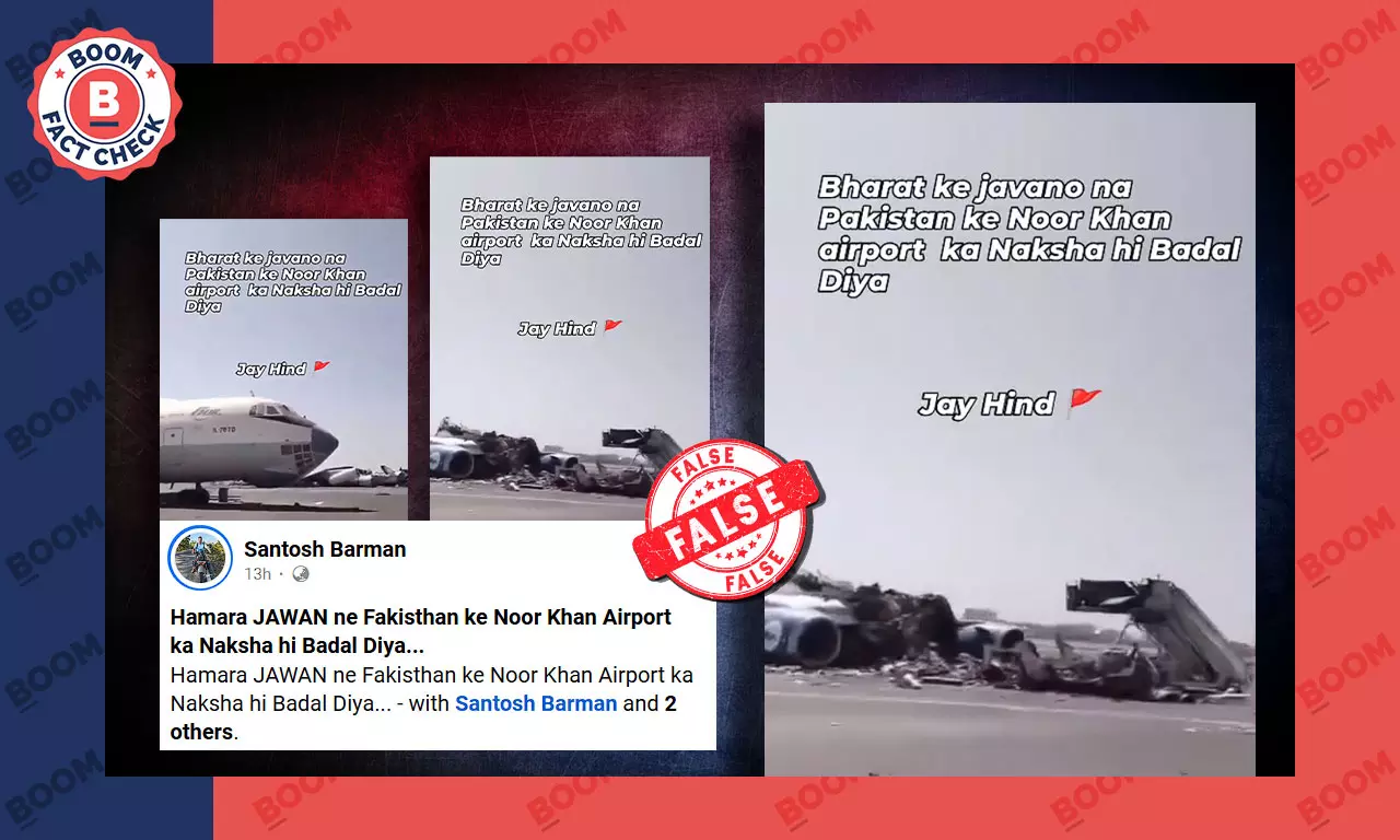 Video of Khartoum Airport in Sudan goes viral with claim of Nur Khan Airbase pakistan Video of Khartoum Airport in Sudan goes viral with claim of Nur Khan Airbase pakistan