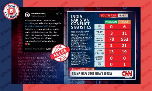 Fake infographic goes viral claiming India suffered more losses than Pakistan