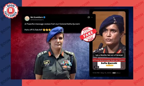 Colonel Sofia Qureshi Mai Musalman hoon fake video