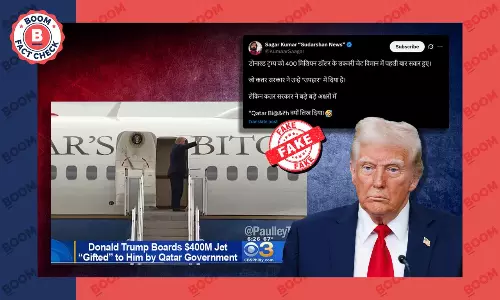 Qatar gave Trump a plane with an abusive message written on it fact check