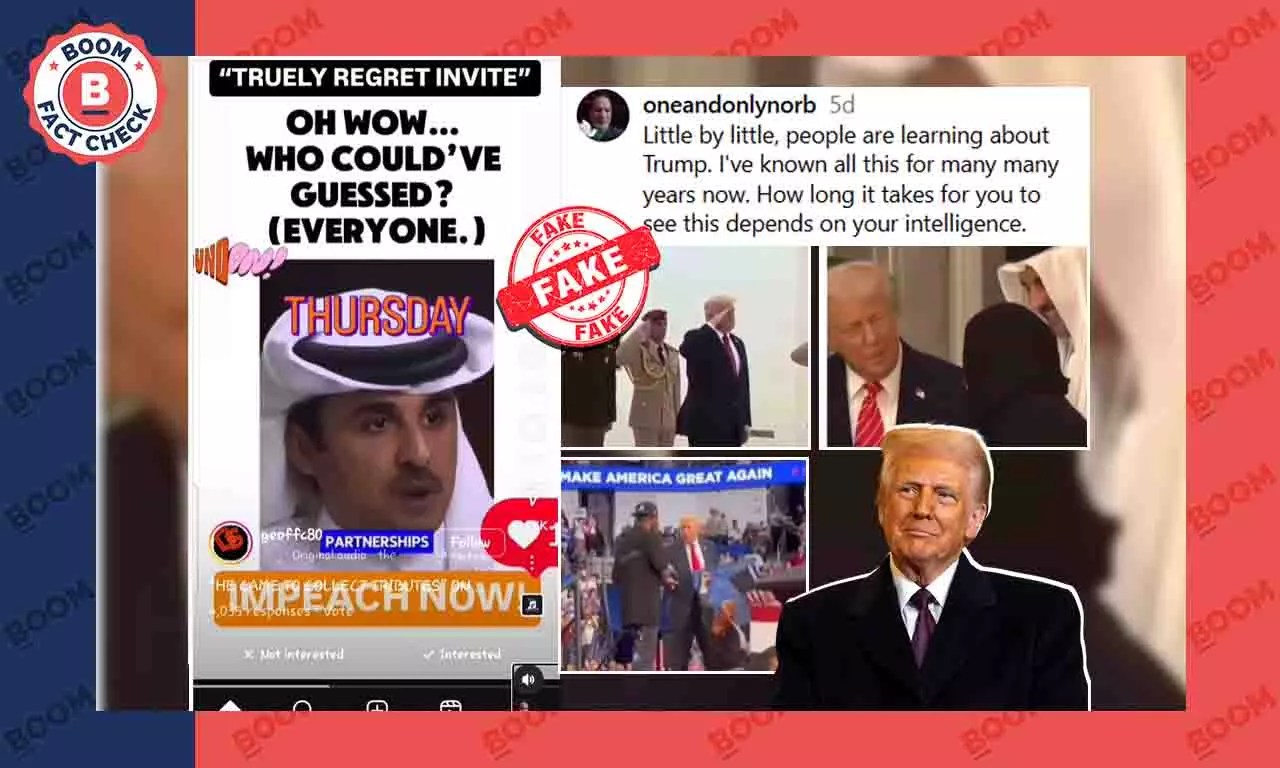 Video of Qatar Emir Tamim Al Thani calling Donald Trump a robber is a deepfake Video of Qatar Emir Tamim Al Thani calling Donald Trump a robber is a deepfake