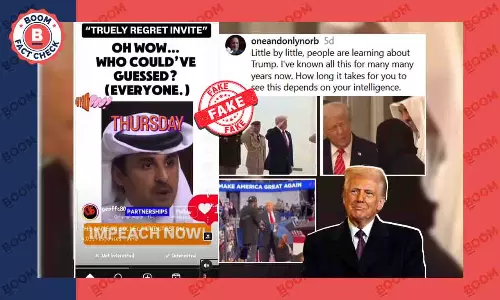 Video of Qatar Emir Tamim Al Thani calling Donald Trump a robber is a deepfake