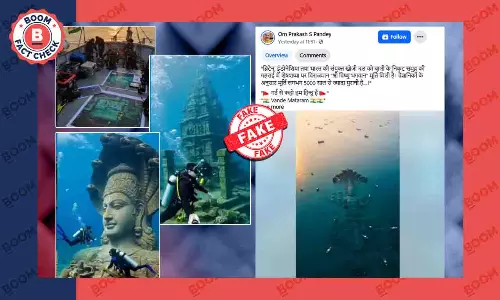 Deepfake video goes viral claiming 5,000-year-old Vishnu idol found in sea Deepfake video goes viral claiming 5,000-year-old Vishnu idol found in sea