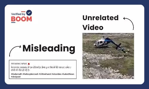Unrelated video goes viral as Uttarakhand chopper crash claim