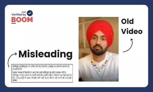 Diljits old video goes viral with misleading claim linking it to Sardar Ji 3 movie controversy