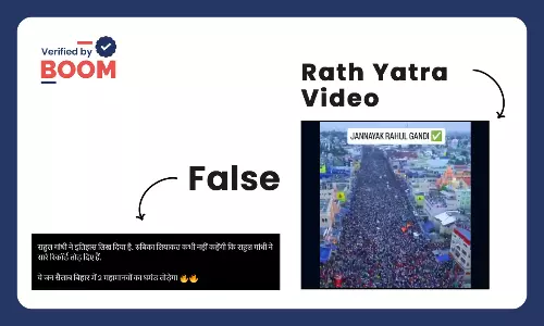 Puri Rath Yatra crowd viral as Rahul Gandhi Bihar rally Puri Rath Yatra crowd viral as Rahul Gandhi Bihar rally