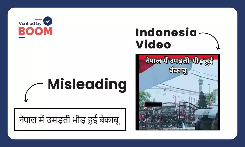 Indonesia protest footage viral as Nepal protest