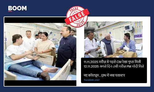 AAP leader Saurabh Bhardwaj claims that a fake plaster was applied to Delhi blast victim for photo ops