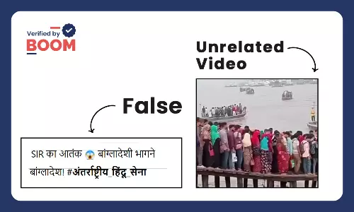 Video of Ghat in Bangladesh viral as SIR in West Bengal