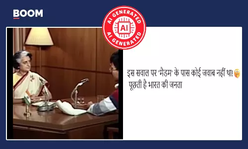 AI-generated video of Indira Gandhi on Emergency goes viral