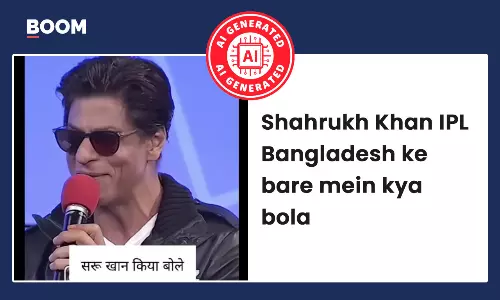Shah Rukh Khan viral AI-generated video on Mustafizur Rahman and KKR