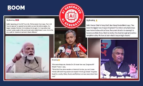 Deepfake videos are falsely showing Indian leaders and government officials backing Israel amid the US‑Israel‑Iran conflict