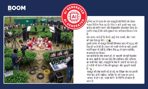 Fact check on PM Modi staged meeting with tea workers on camera