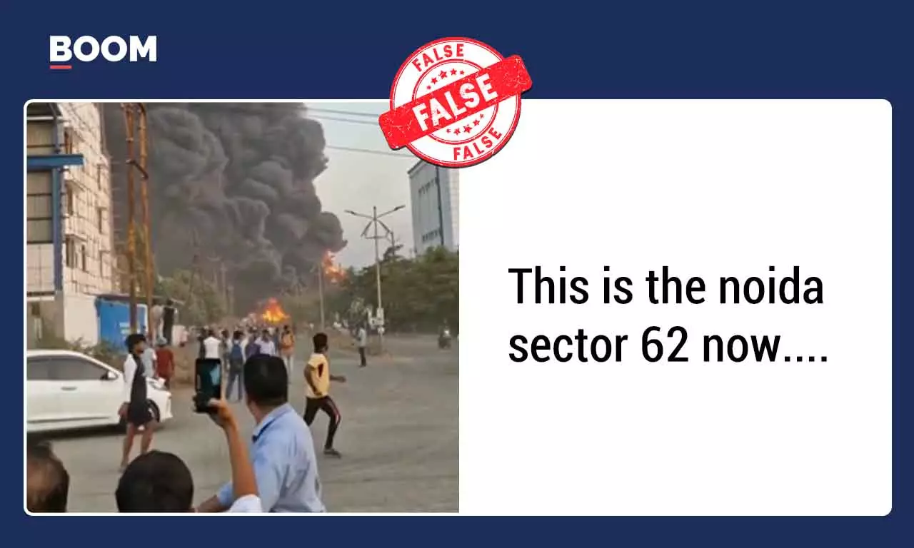 Ambernath factory fire viral as Noida