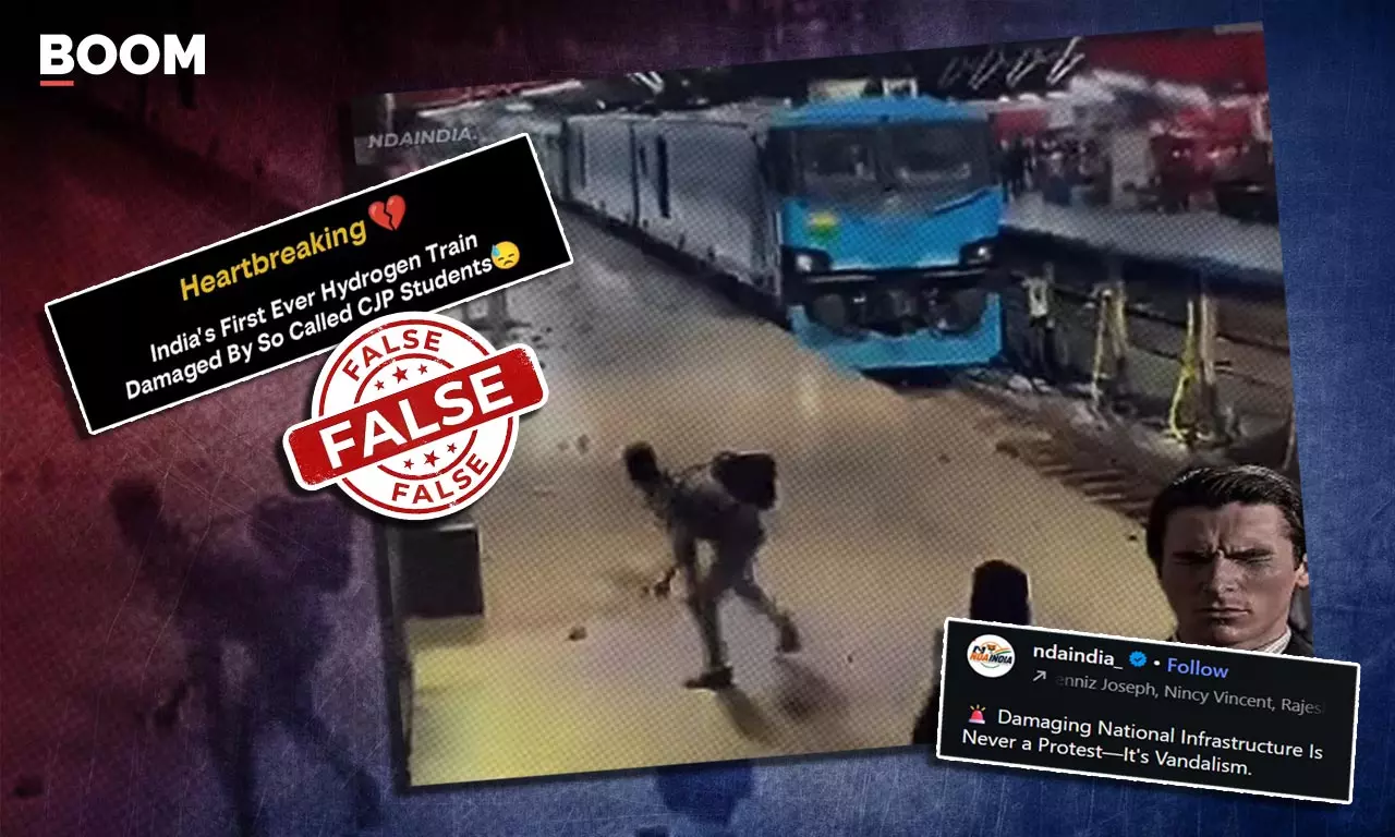 Viral video falsely linked to CJP protest targeting India Viral video falsely linked to CJP protest targeting India